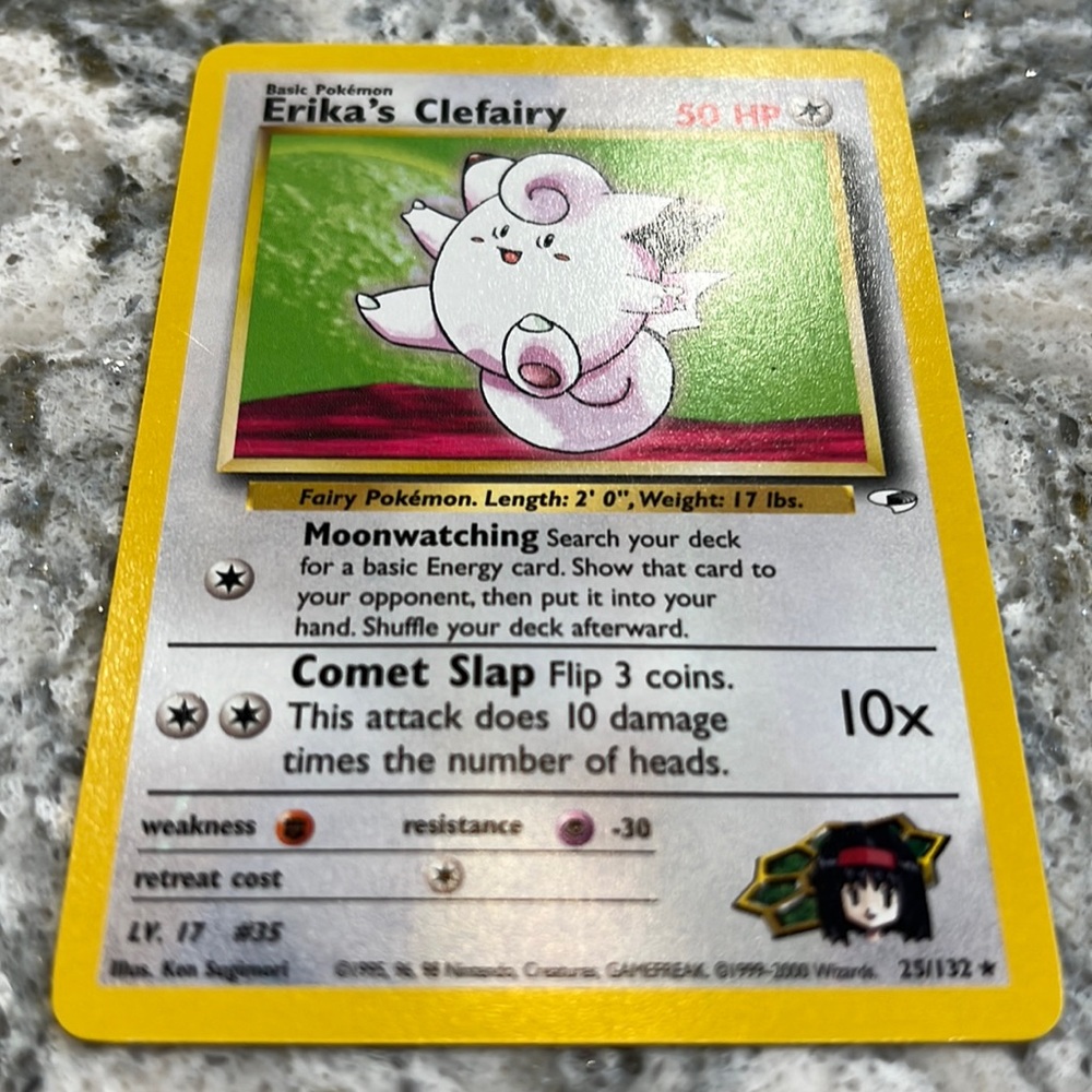 Rare Erica’s Clefairy Pokémon card 25/132 95-98 collection
